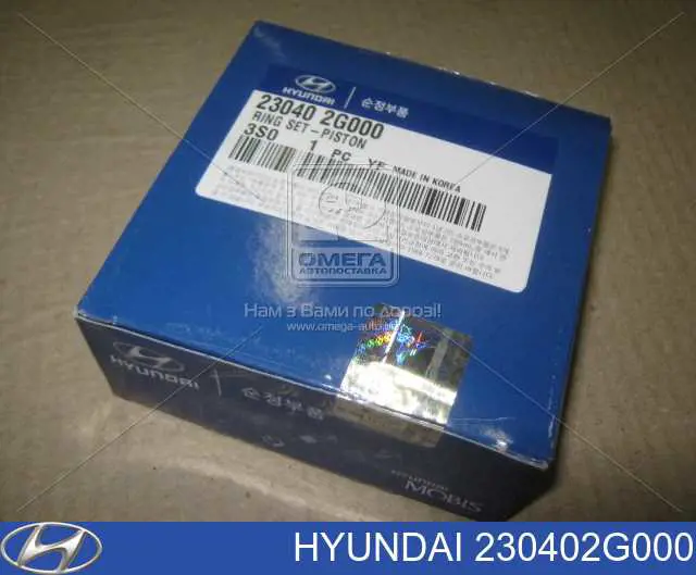 Do koszyka 230402G000 Hyundai/Kia Zestaw pierścieni tłokowych do silnika, STD