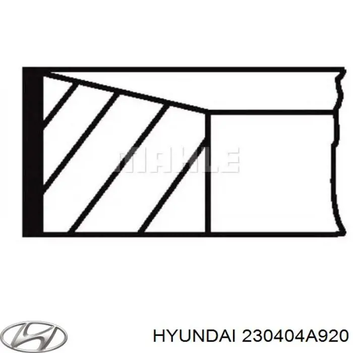 230404A920 Hyundai/Kia zestaw pierścieni tłokowych do silnika, std