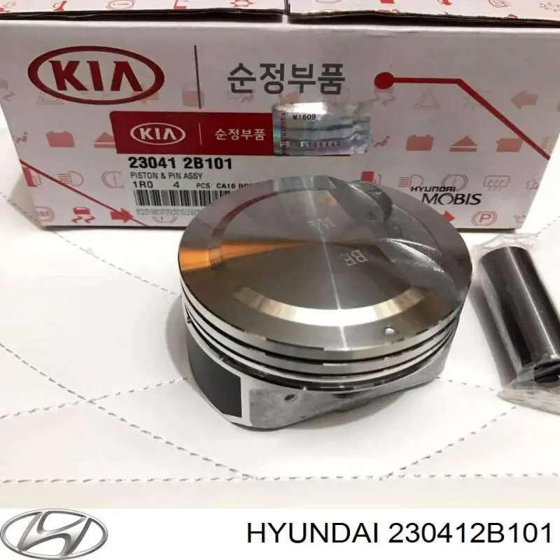 Tłok ze sworzniem bez pierścieni, STD Hyundai/Kia 230412B101 cena, od 19,48 USD