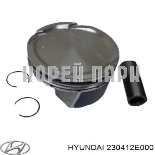 Tłok, komplet do jednego cylindru, STD KIA Cerato III