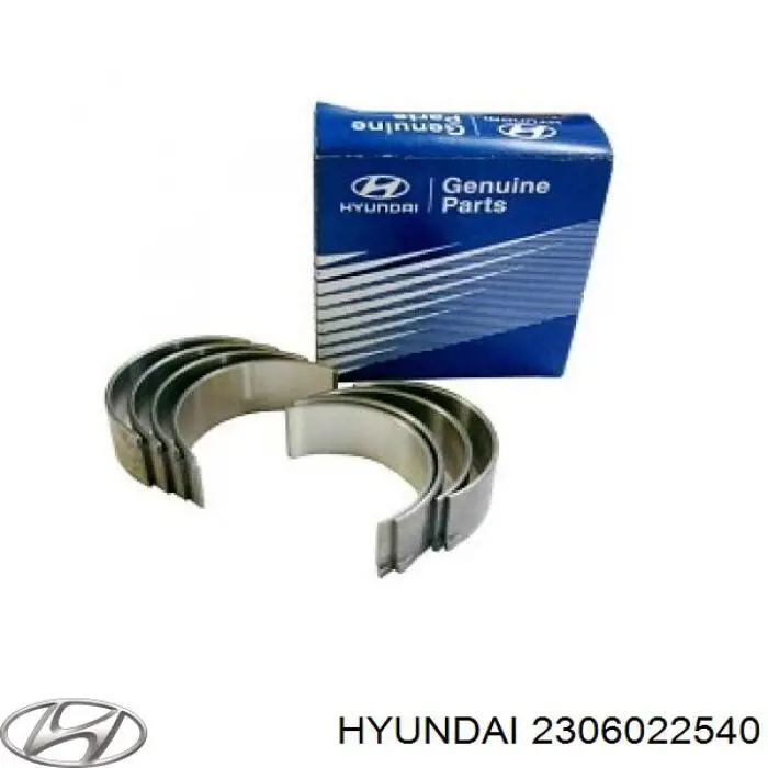 Panewki korbowodowe wału korbowego, zestaw, standardowe (STD) Hyundai/Kia 2306022540 cena, od 6,38 USD