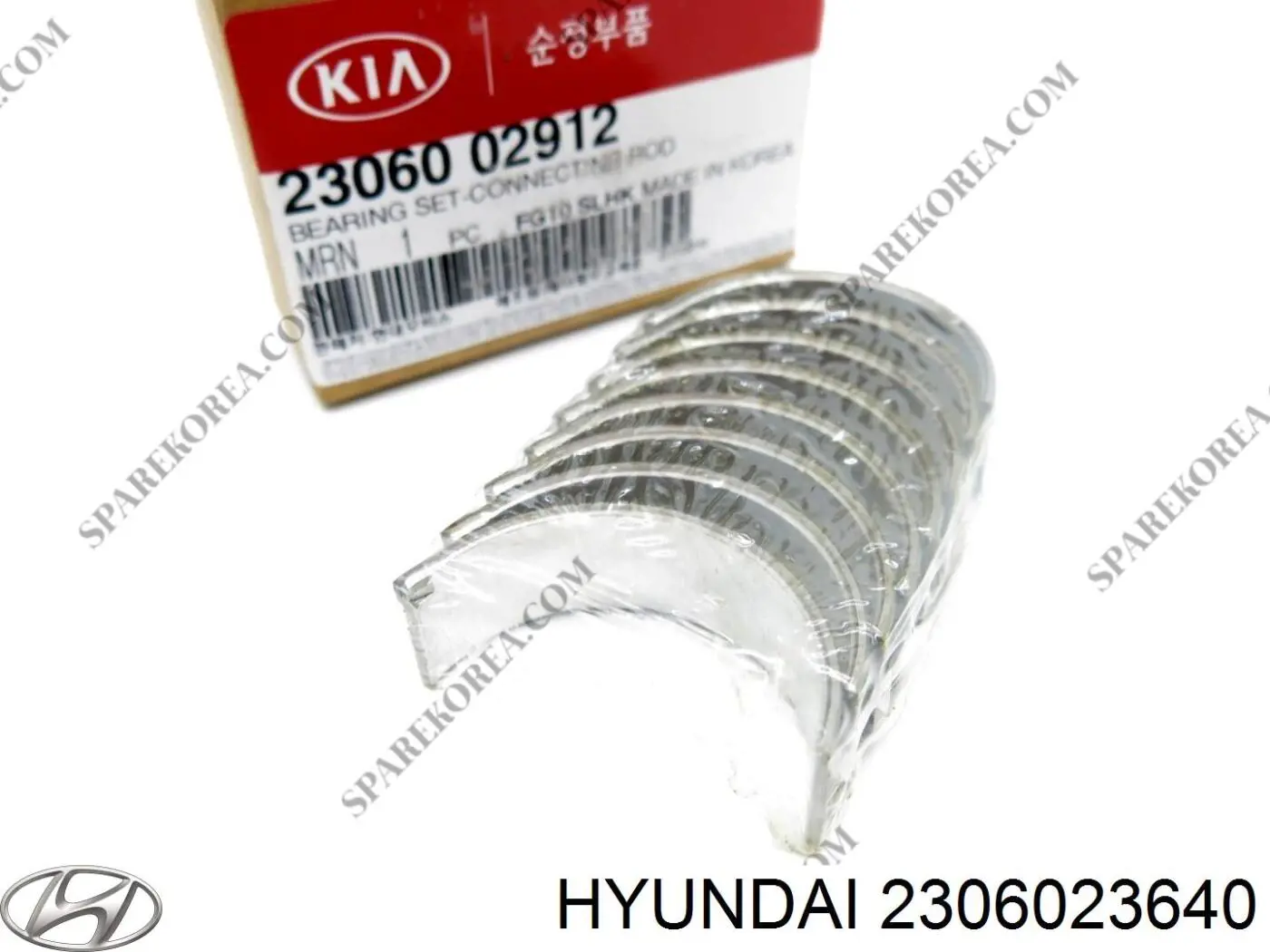 Panewki korbowodowe wału korbowego, zestaw, standardowe (STD) Hyundai/Kia 2306023630 cena, od 18,66 USD