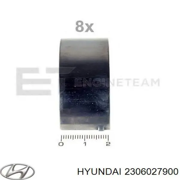 Panewki korbowodowe wału korbowego, zestaw, standardowe (STD) O60507000OEM Korea (oem)