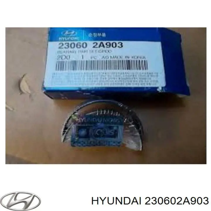 230602A903 Hyundai/Kia Panewki korbowodowe wału korbowego, zestaw, standardowe (STD)