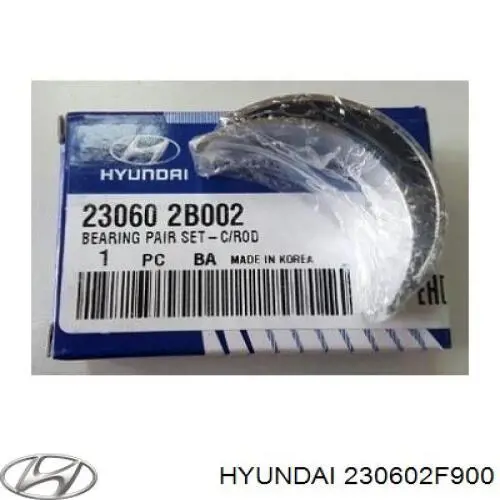 Panewki korbowodowe wału korbowego, zestaw, standardowe (STD) Hyundai/Kia 230602F900 cena, od 17,16 USD