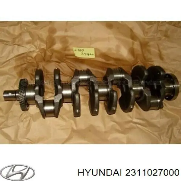 Do koszyka 2311027000 Hyundai/Kia Wał korbowy silnika