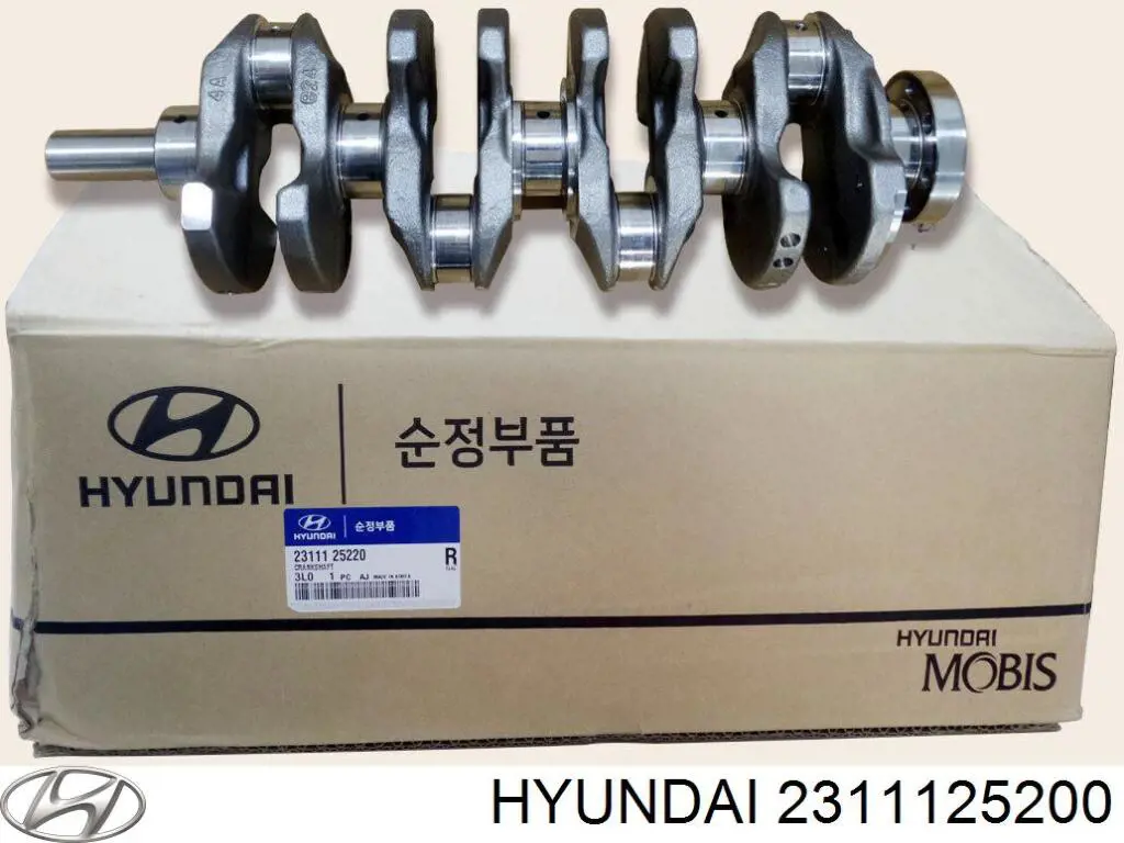 Wał korbowy silnika Hyundai/Kia 2311125200 cena, od 1029,43 USD
