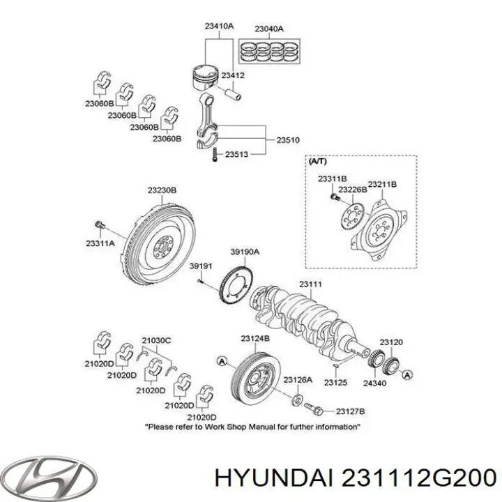 Wał korbowy silnika KIA Optima III sedana (TF) (2010 - 2015) cena, od 662,17 USD
