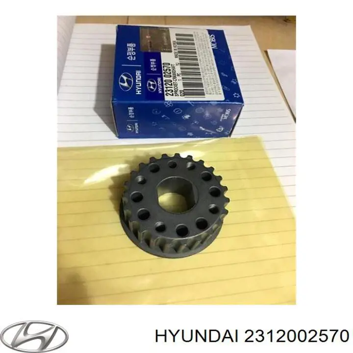 Koło zębate walcowe napędu wałka rozrządu Hyundai/Kia 2312002570 cena, od 18,22 USD