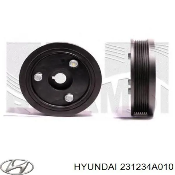 Do koszyka 231234A010 Hyundai/Kia Koło pasowe wału korbowego