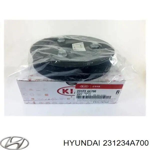 Koło pasowe wału korbowego Hyundai/Kia 231234A700 cena, od 67,38 USD