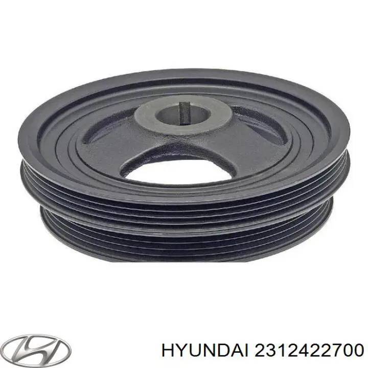 2312422700 Hyundai/Kia Koło pasowe wału korbowego