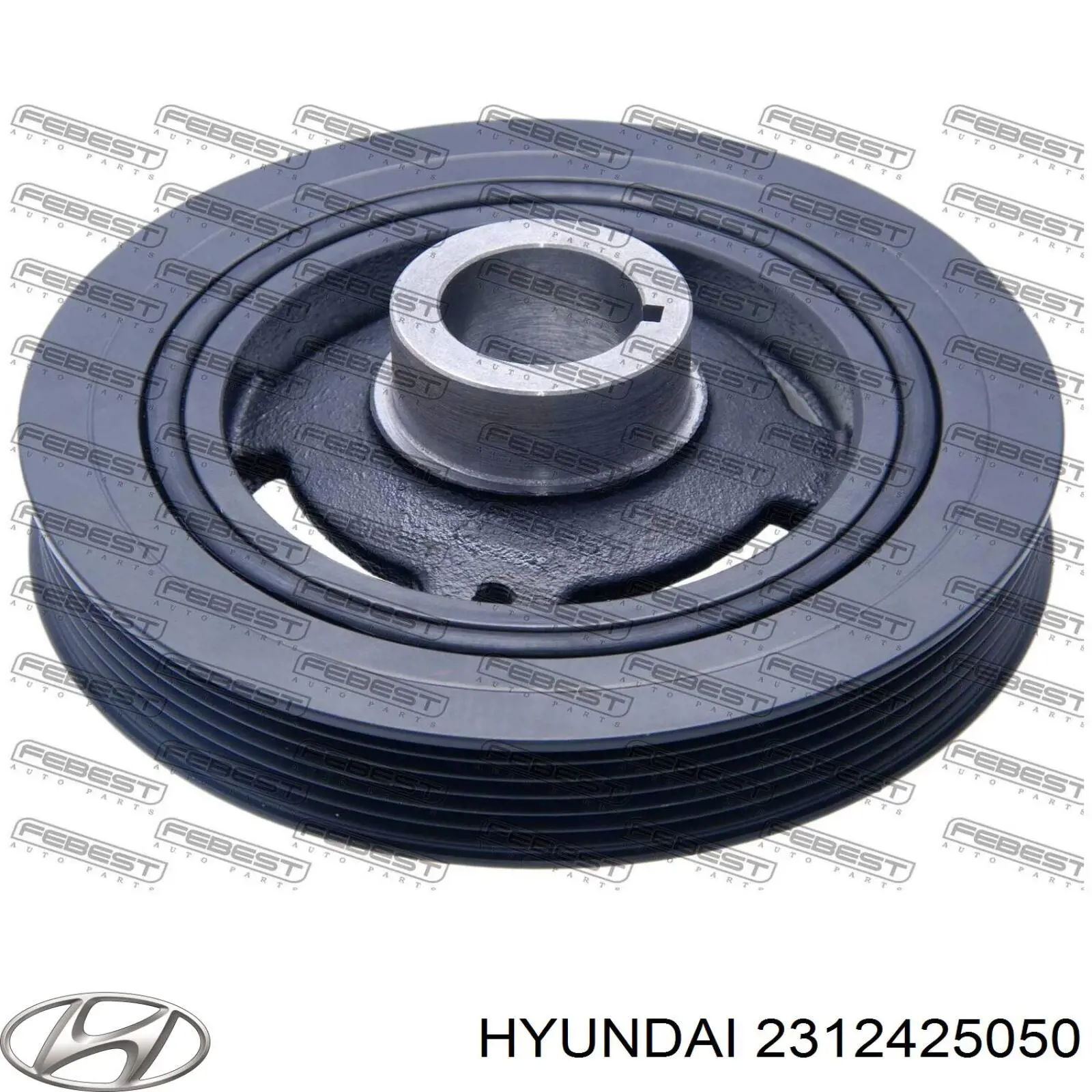 2312425050 Hyundai/Kia Koło pasowe wału korbowego