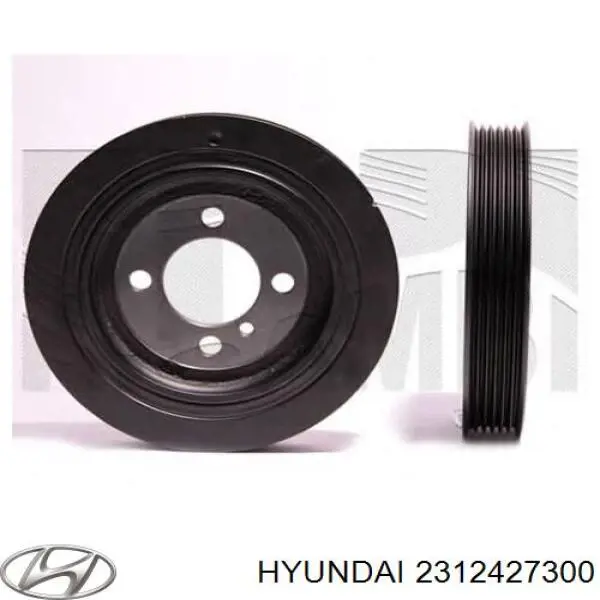 Koło pasowe wału korbowego Hyundai/Kia 2312427300 cena, od 69,45 USD