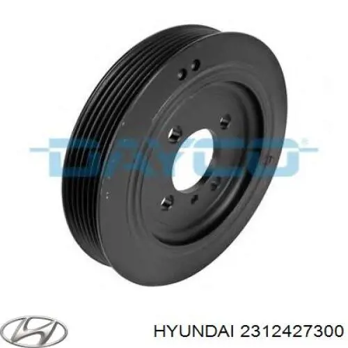 Do koszyka 2312427300 Hyundai/Kia Koło pasowe wału korbowego