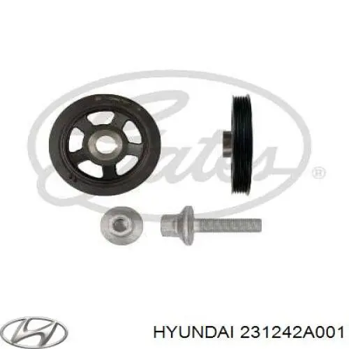 Koło pasowe wału korbowego Hyundai/Kia 231242A001
