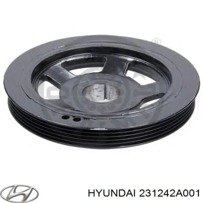 231242A001 Hyundai/Kia Koło pasowe wału korbowego