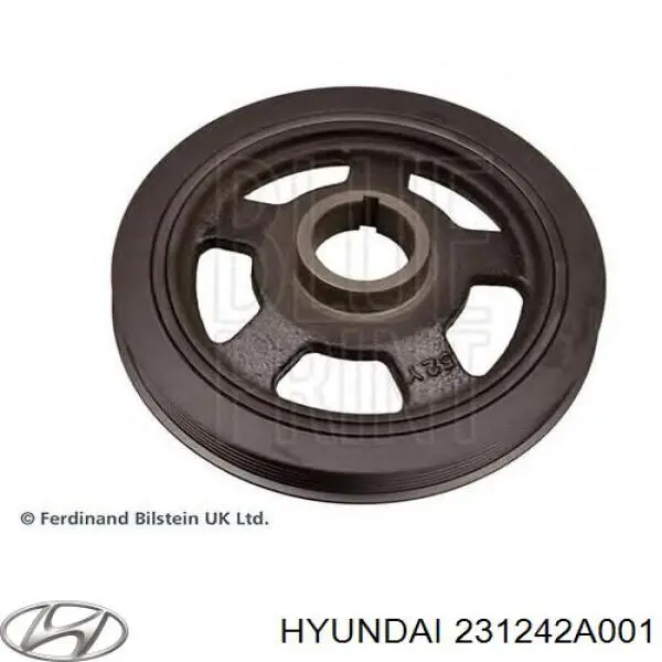Koło pasowe wału korbowego Hyundai/Kia 231242A001 cena, od 68,17 USD