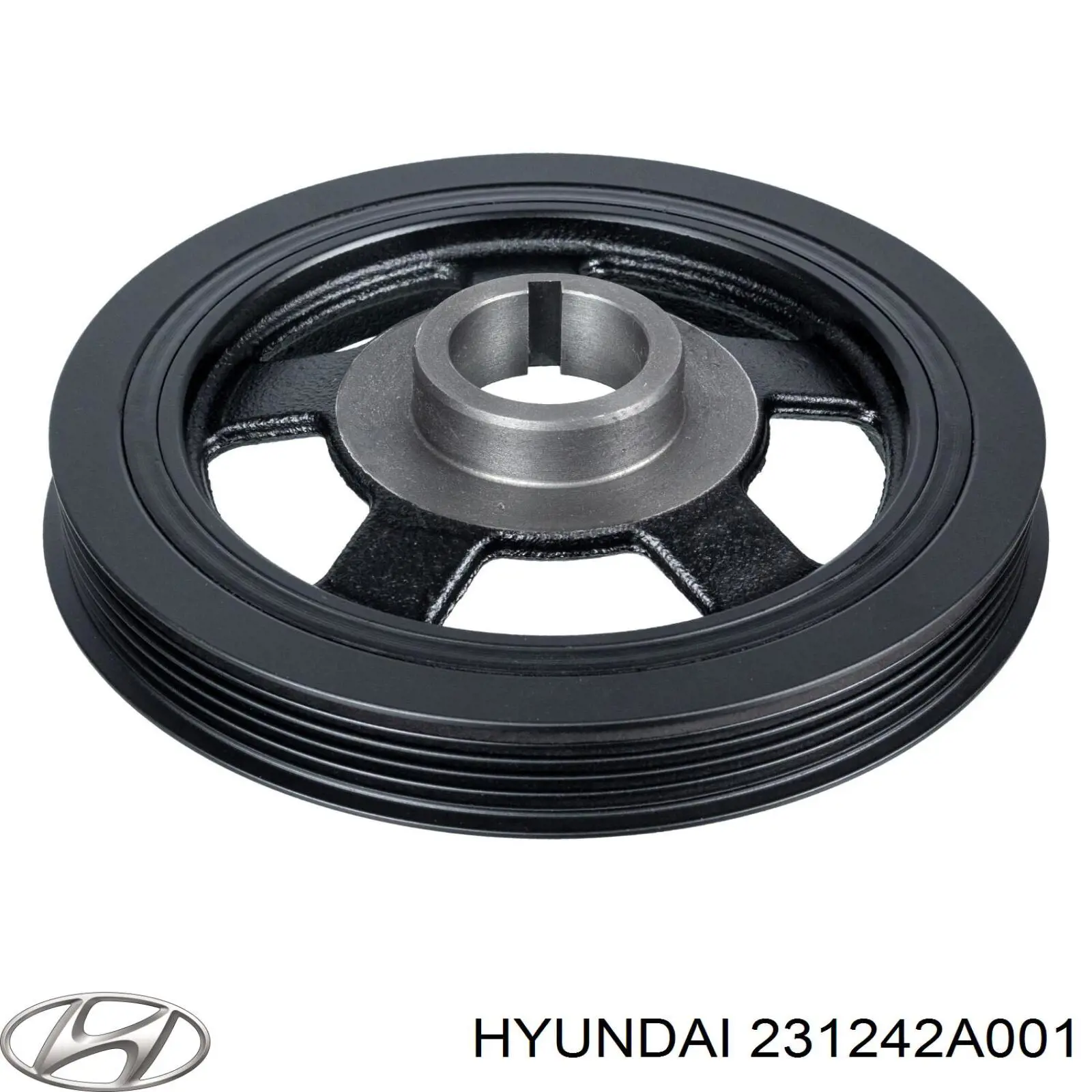 Do koszyka 231242A001 Hyundai/Kia Koło pasowe wału korbowego