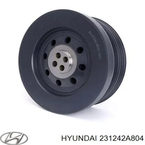 Koło pasowe wału korbowego Hyundai/Kia 231242A804 cena, od 109,55 USD