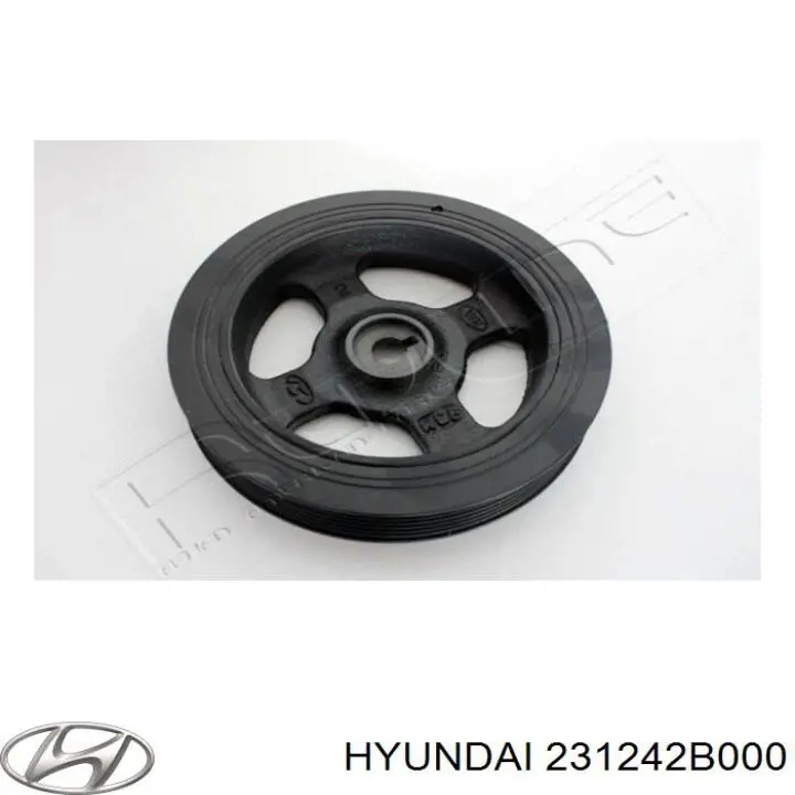 Koło pasowe wału korbowego Hyundai/Kia 231242B000