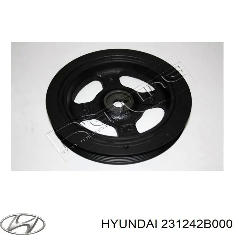 Koło pasowe wału korbowego Hyundai/Kia 231242B000 cena, od 92,03 USD