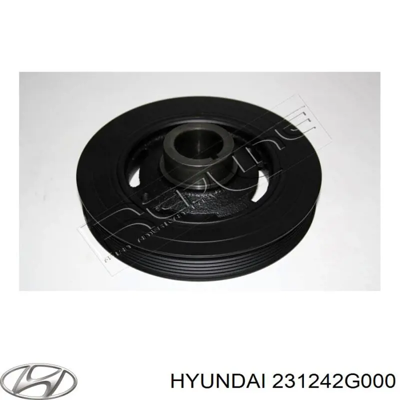 Koło pasowe wału korbowego Hyundai/Kia 231242G000 cena, od 55,89 USD