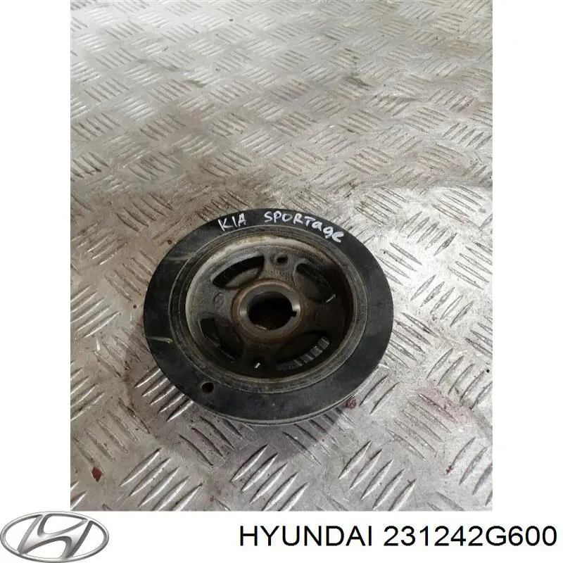 Do koszyka 231242G000 Hyundai/Kia Koło pasowe wału korbowego