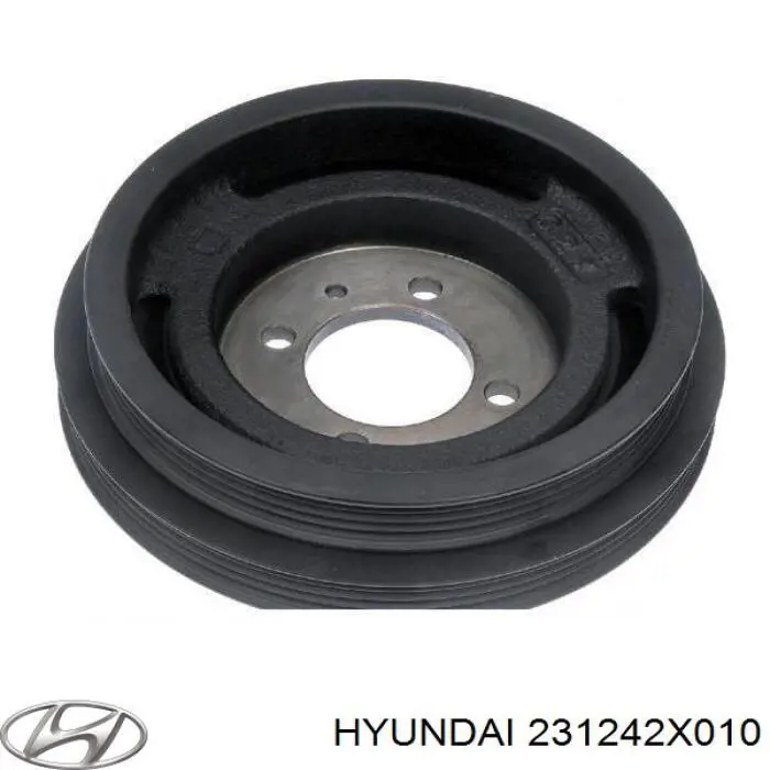 231242X010 Hyundai/Kia Koło pasowe wału korbowego