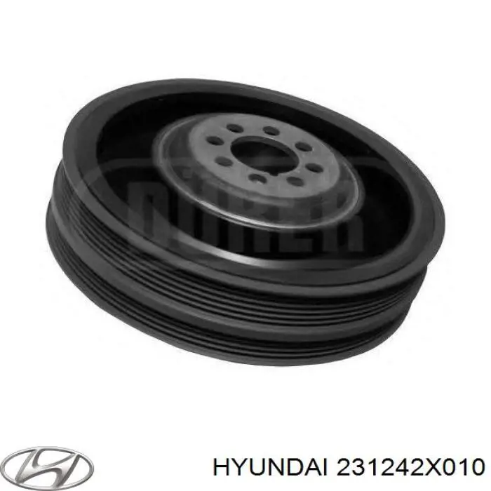 Koło pasowe wału korbowego Hyundai/Kia 231242X010 cena, od 59,59 USD