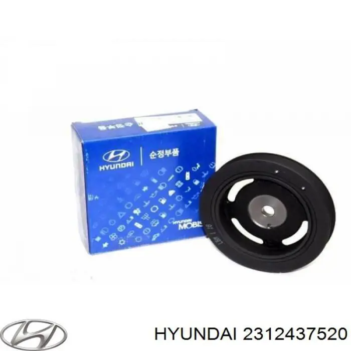 2312437520 Hyundai/Kia Koło pasowe wału korbowego