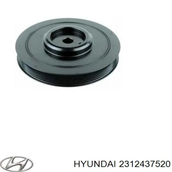 Koło pasowe wału korbowego Hyundai/Kia 2312437520 cena, od 63,41 USD