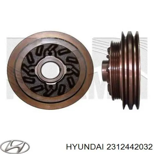 Koło pasowe wału korbowego Hyundai/Kia 2312442032 cena, od 79,66 USD
