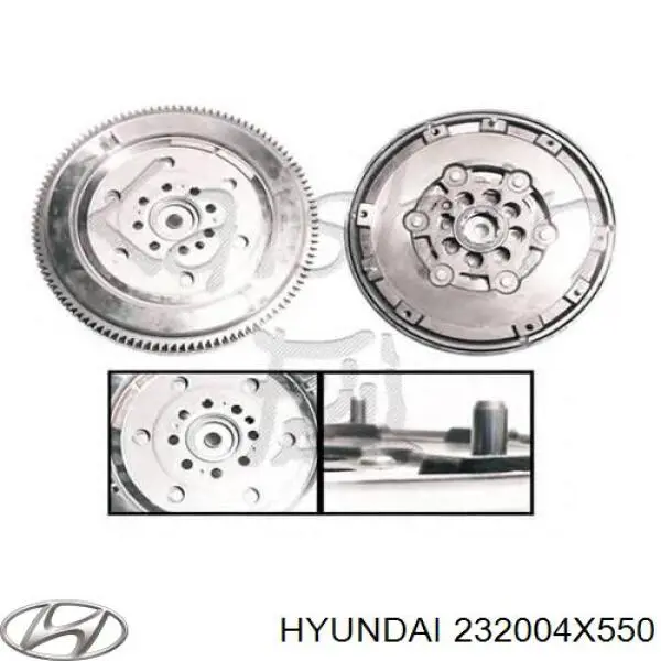 Do koszyka 232004X550 Hyundai/Kia Koło zamachowe silnika