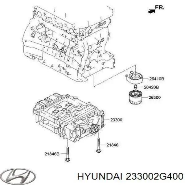 Obudowa mechanizmu wyrównoważającego Hyundai/Kia 233002G400 cena, od 596,54 USD