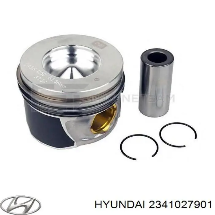 Tłok, komplet do jednego cylindru, STD Hyundai/Kia 2341027901 cena, od 80,64 USD