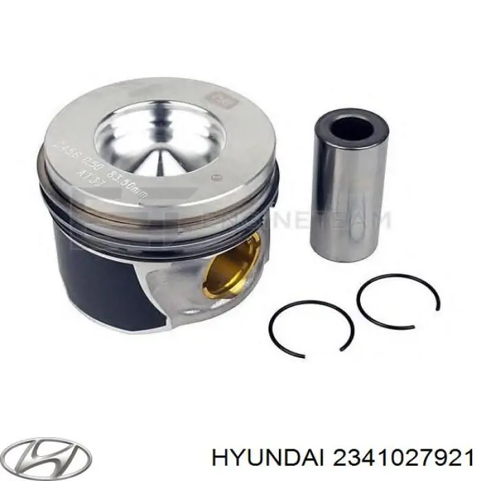 2341027921 Hyundai/Kia tłok, komplet do jednego cylindru, std