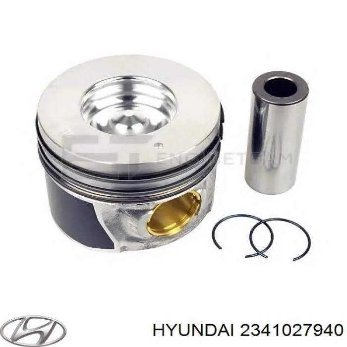Do koszyka 2341027942 Hyundai/Kia Tłok ze sworzniem bez pierścieni, STD
