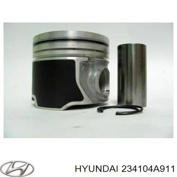234104A911 Hyundai/Kia Tłok, komplet do jednego cylindru, STD