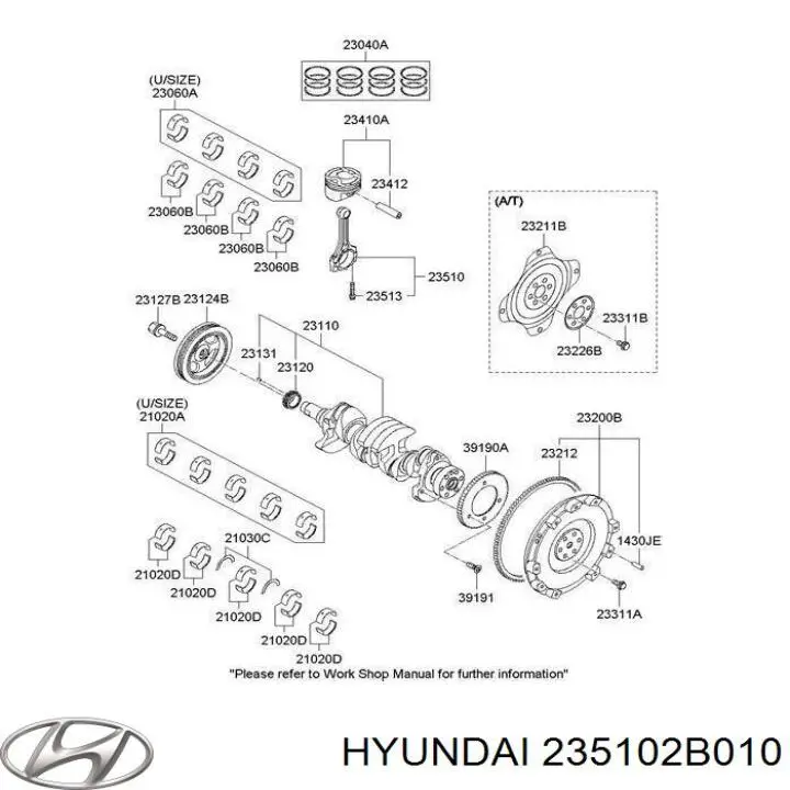 Korbowód tłoka silnika Hyundai Elantra 5 (MD)