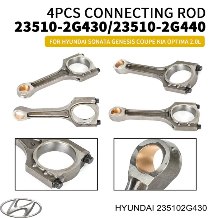 Korbowód tłoka silnika 235102G430 Hyundai/Kia