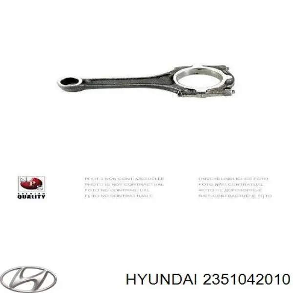 Korbowód tłoka silnika Hyundai/Kia 2351042010 cena, od 52,99 USD
