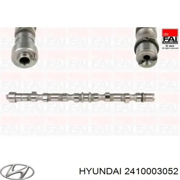 Wał rozrządu silnika ssący, dolotowy do KIA Rio III UB