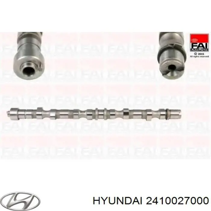 Wał rozrządu silnika ssący, dolotowy Hyundai/Kia 2410027000 cena, od 134,60 USD