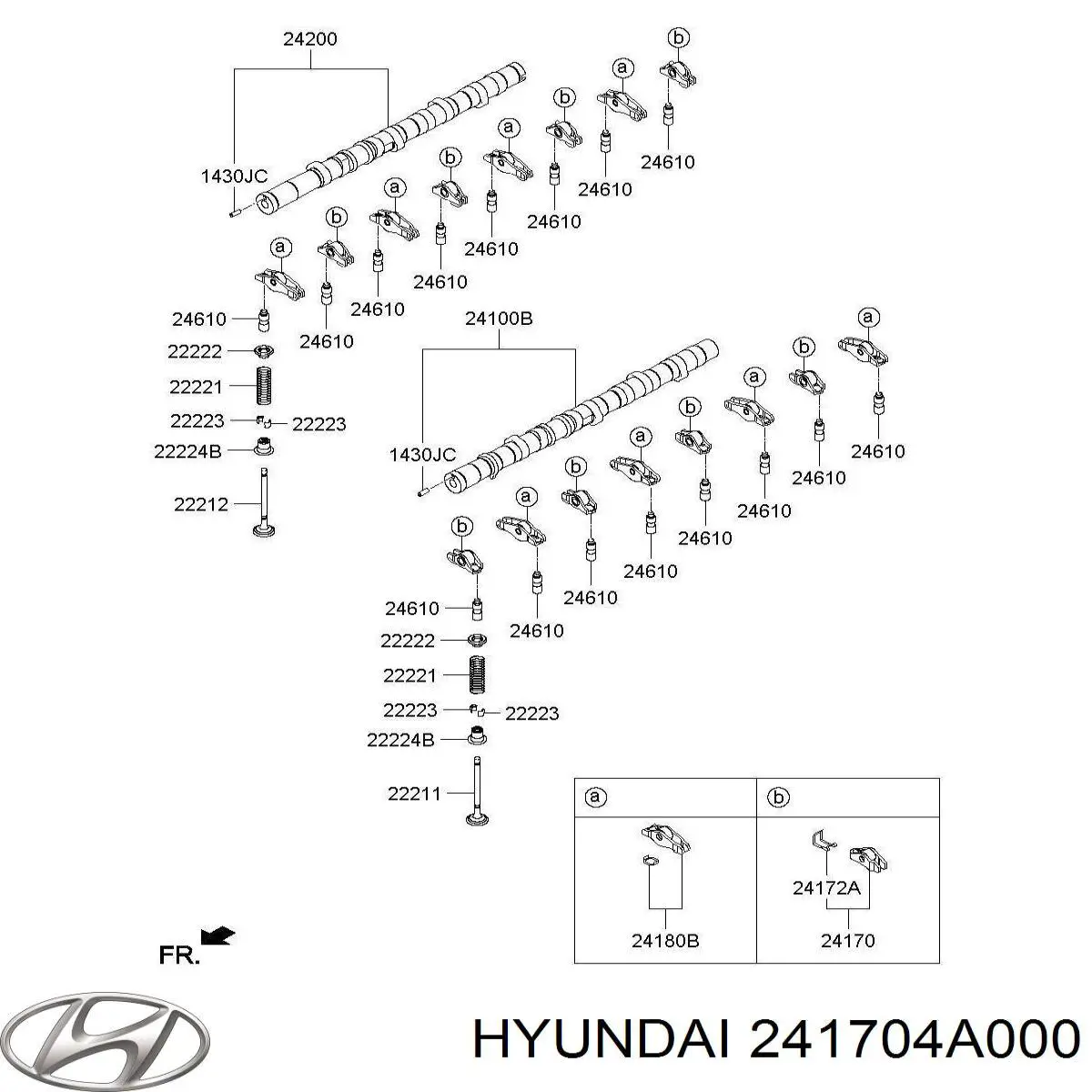 241704A000 Hyundai/Kia Dźwigienka zaworowa