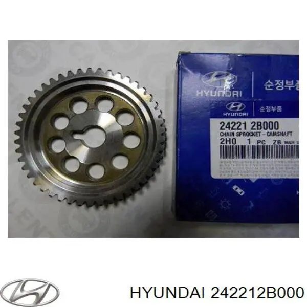 Do koszyka 242212B000 Hyundai/Kia Koło zębate walcowe wałka rozrządu wydechowego