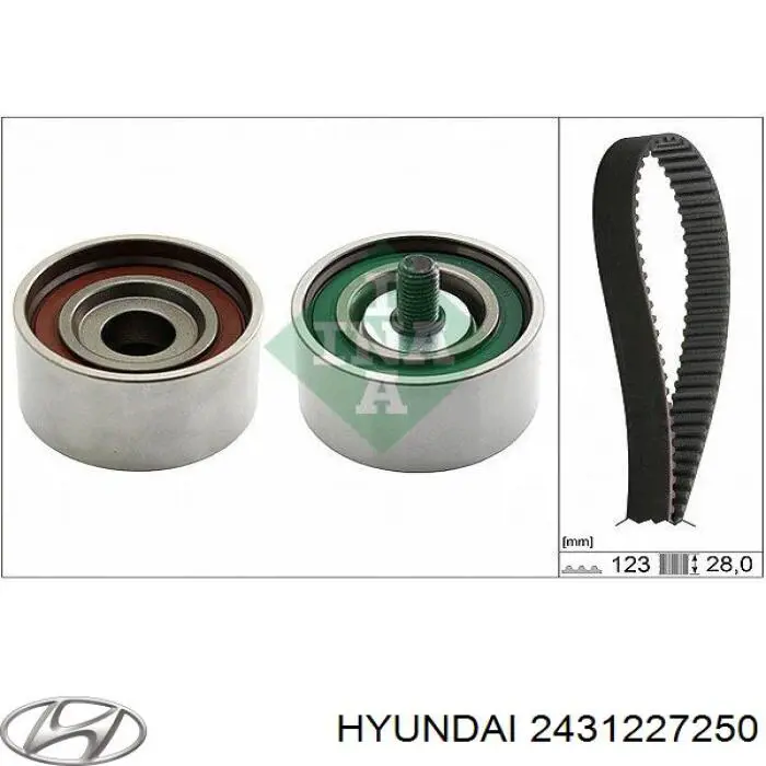 Pasek rozrządu 2431227250 Hyundai/Kia