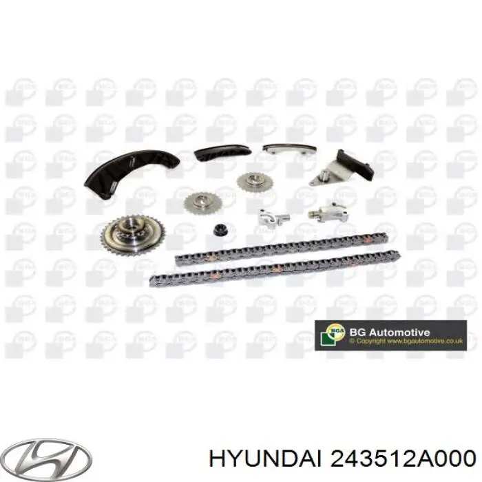 Łańcuch rozrządu Hyundai/Kia 243512A000 cena, od 53,27 USD