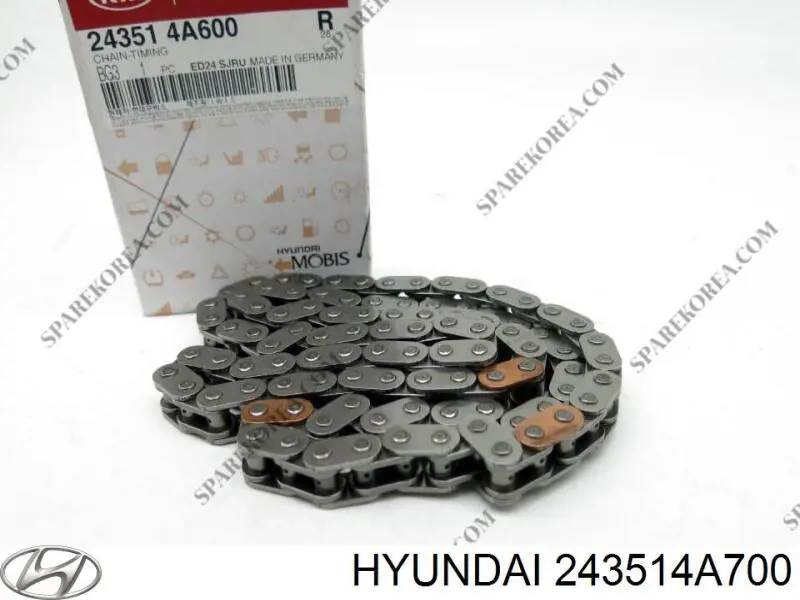 Łańcuch rozrządu Hyundai/Kia 243514A700 cena, od 64,84 USD