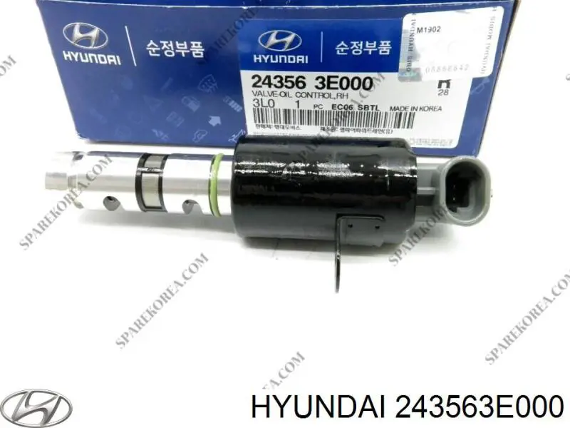 Do koszyka 243563E000 Hyundai/Kia Zawór elektromagnetyczny położenia (faz) wałka rozrządu prawy